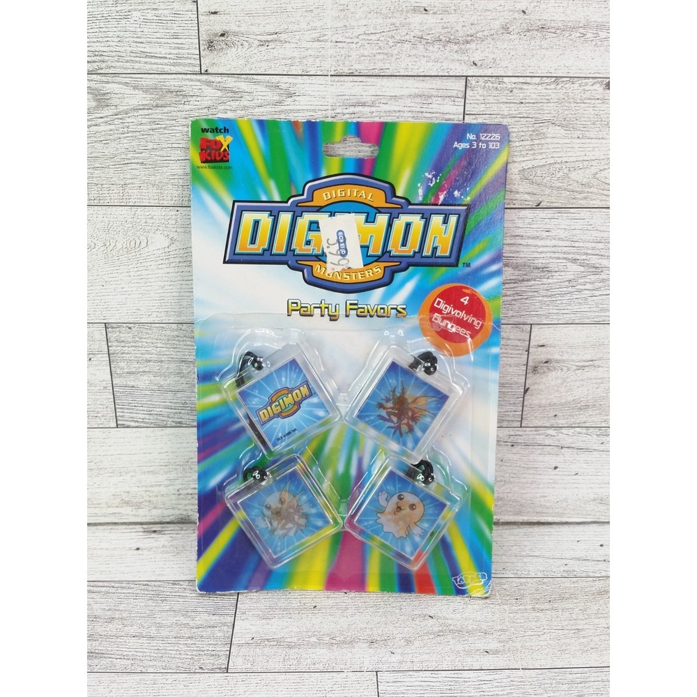 Vintage Digimon Party Favors Digivolving Bungees by Tapper - SEALED‎ & NEW! 2000